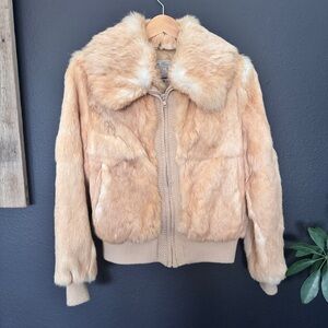Dino Ricco Genuine Rabbit Fur Jacket